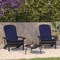 Flash Furniture SLT Gray Adirondack Chairs with Blue Cushions, 2PK 2-JJ-C14501-CSNBL-SLT-GG - alternate 1